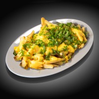 Картопля фрі з сиром та часником