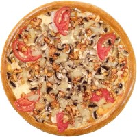 Піца з куркою, ананасами та грибами