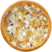 Піца чотири сири з песто соусом